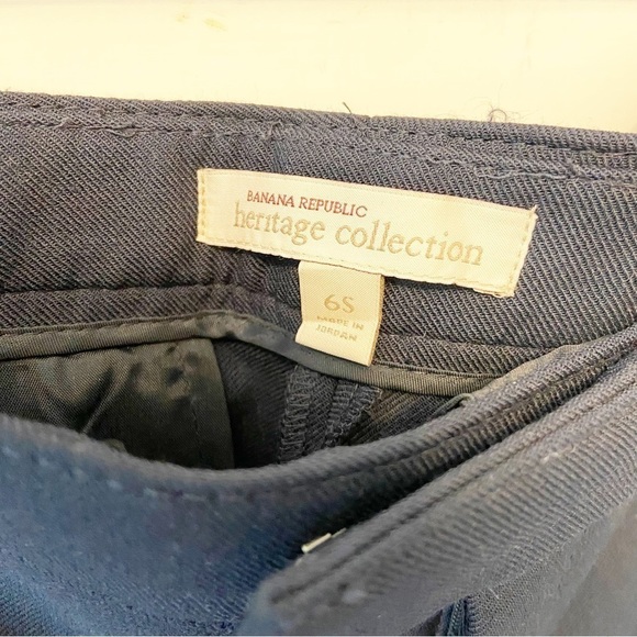 Banana Republic | Heritage Collection Dark Blue Trousers size 6 Short - Picture 3 of 10